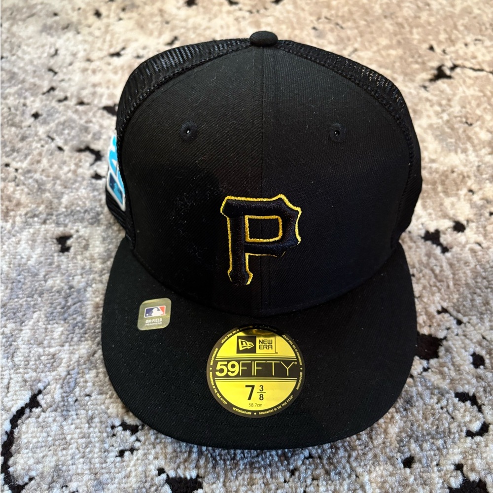 Pittsburgh Pirates 2023 training camp fitted 59FIFTY cap